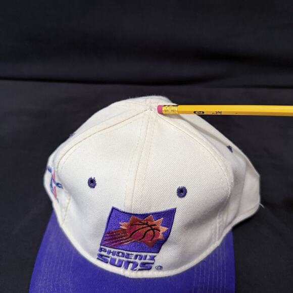 Vintage 90s Sports Specialties Phoenix Suns Wool Script Snapback Hat NBA READ! - Picture 5 of 7